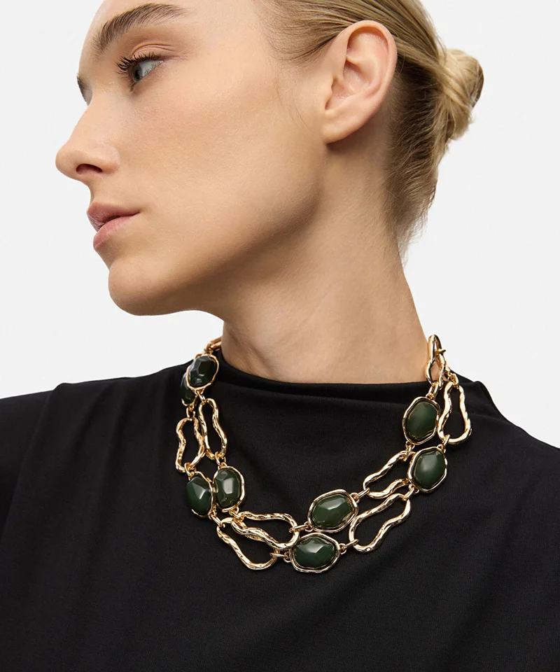 ابيكول Contrast Chain Necklace
